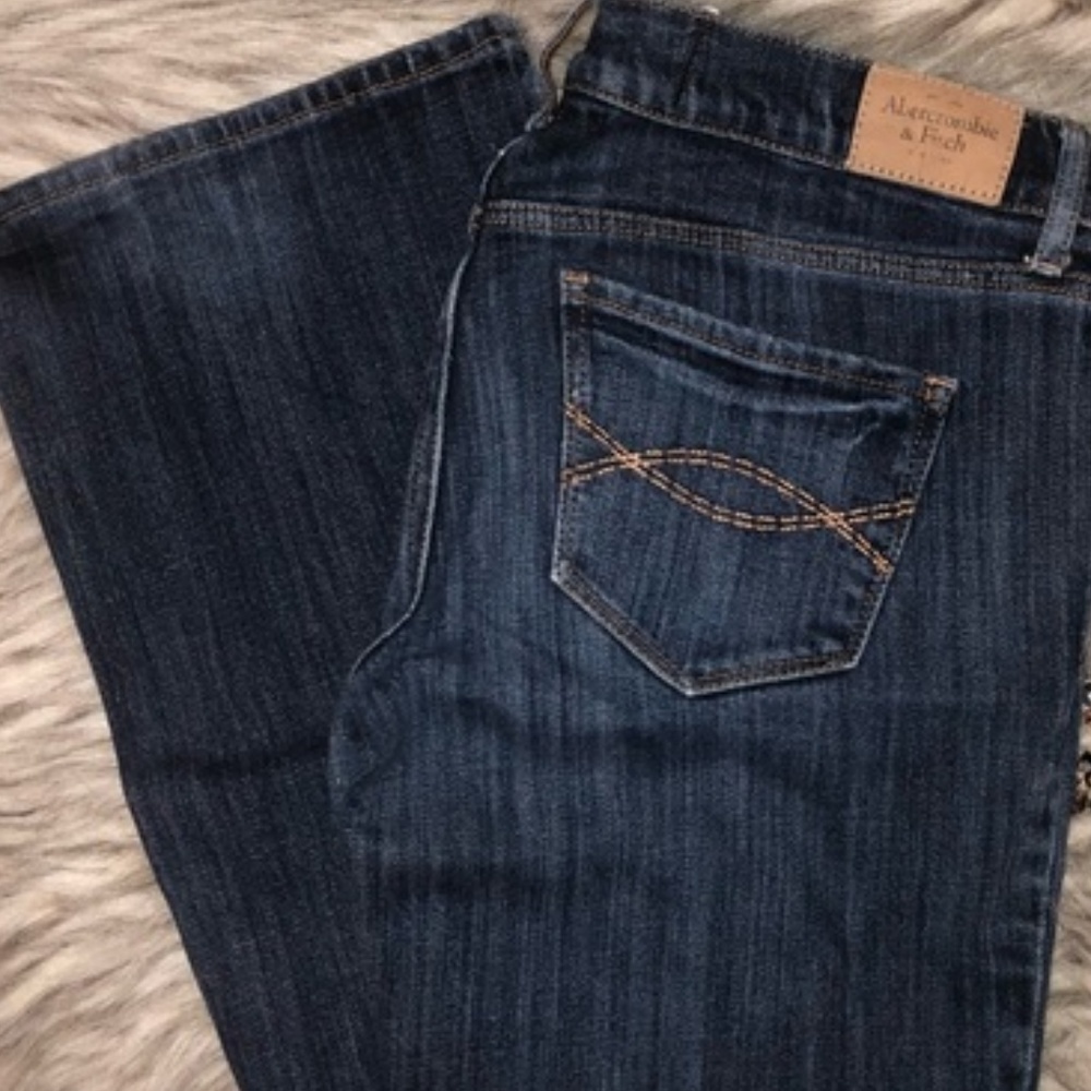 Abercrombie & Fitch Flare Dark Wash Jeans Size 2